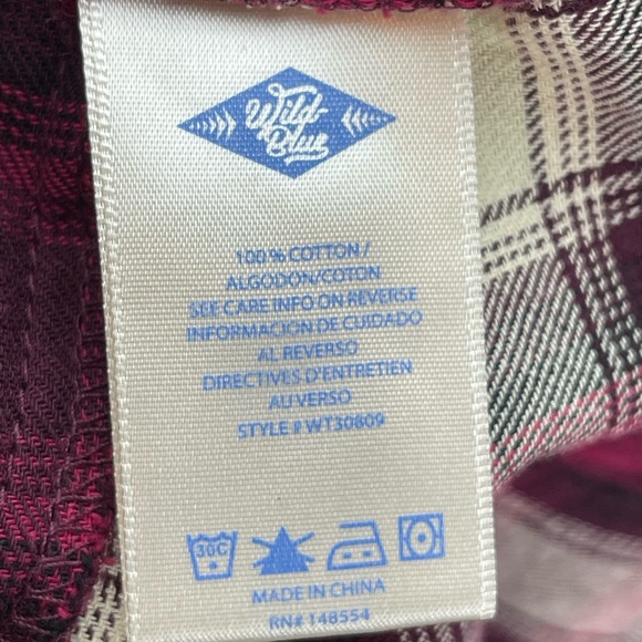 Wild blue Sadie Robertson size medium plaid shirt jacket - Picture 7 of 7